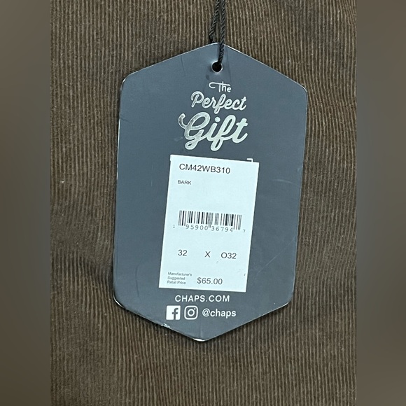 Men’s Chaps Brown Corduroy Pants - Picture 3 of 8